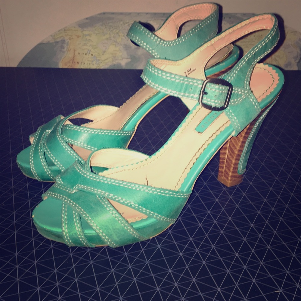 Lovely People Turquoise Heels